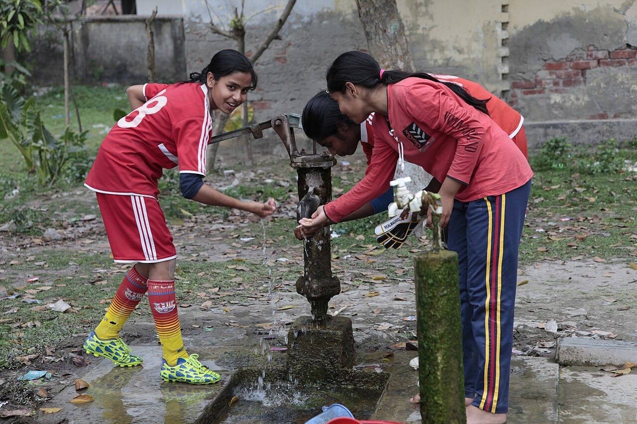 Playing soccer to prevent child marriage